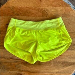 Women’s Neon Yellow Athletic Shorts 6